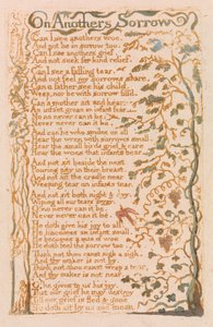 Songs of Innocence、Plate 24、On Anothers Sorrow（ベントレー27） 作： William Blake